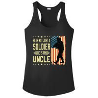 My Uncle Is A Soldier Hero Proud Army Nephew Niece Military Ladies PosiCharge Competitor Racerback Tank