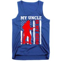 My Uncle Is My Hero Usa Flag Firefighter Fire Uncle Gift Tank Top