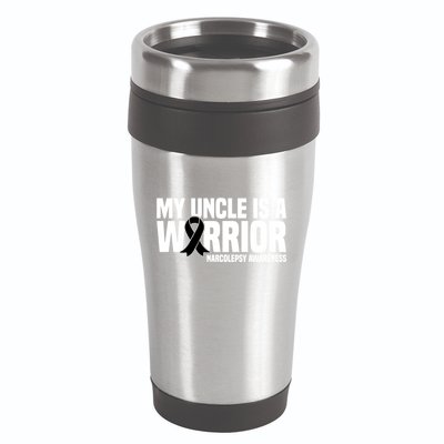 My Uncle Is A Warrior Sleep Disorder Narcolepsy Awareness Gift 16oz Travel Tumbler