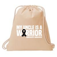 My Uncle Is A Warrior Sleep Disorder Narcolepsy Awareness Gift Drawstring Bag