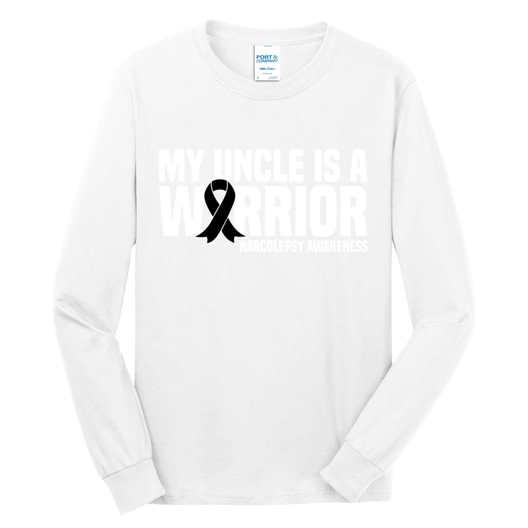 My Uncle Is A Warrior Sleep Disorder Narcolepsy Awareness Gift Tall Long Sleeve T-Shirt