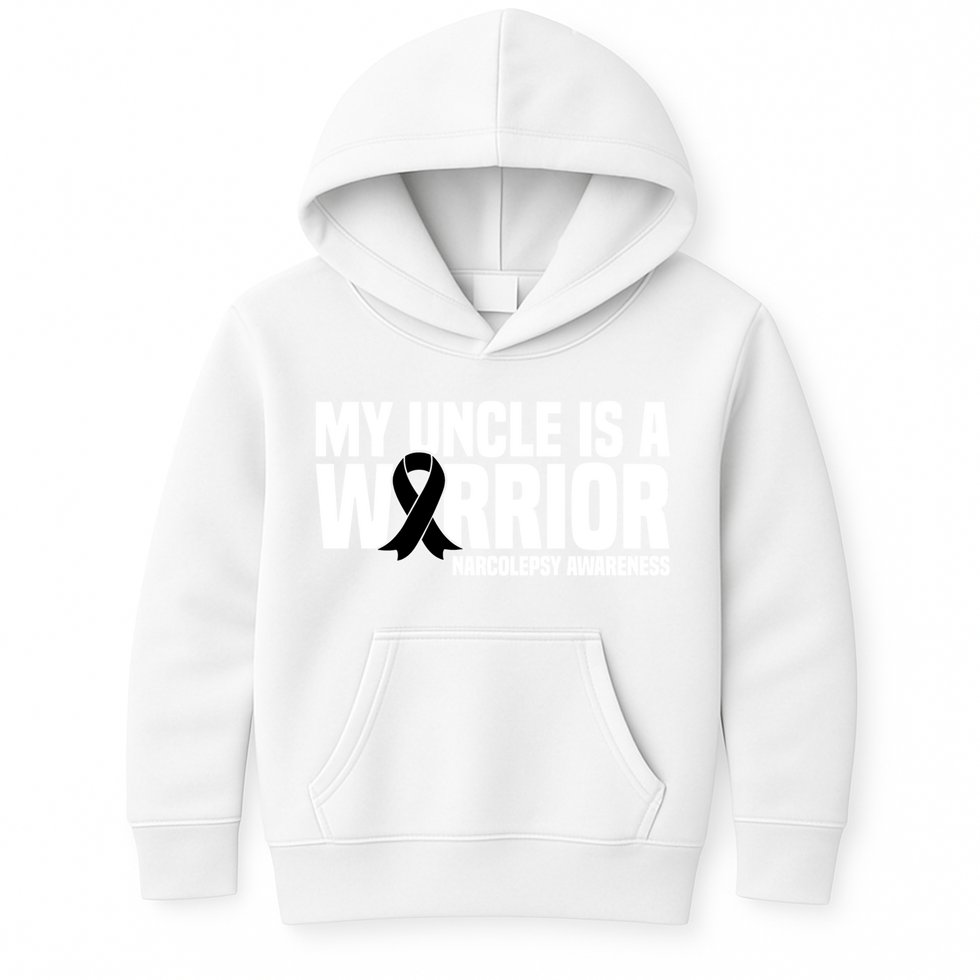 My Uncle Is A Warrior Sleep Disorder Narcolepsy Awareness Gift Kids Hoodie