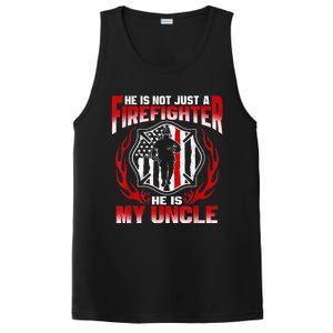 My Uncle Is A Firefighter Hero Proud Fire Niece Nephew Gifts PosiCharge Competitor Tank