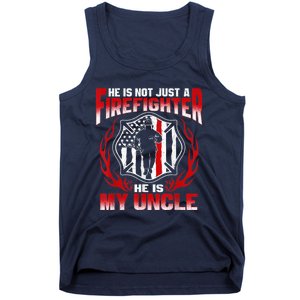 My Uncle Is A Firefighter Hero Proud Fire Niece Nephew Gifts Tank Top