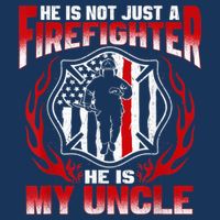 My Uncle Is A Firefighter Hero Proud Fire Niece Nephew Gifts Zip Tote Bag