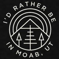 Moab Utah ID Rather Be In Moab Ut Ladies PosiCharge Tri-Blend Wicking Tank