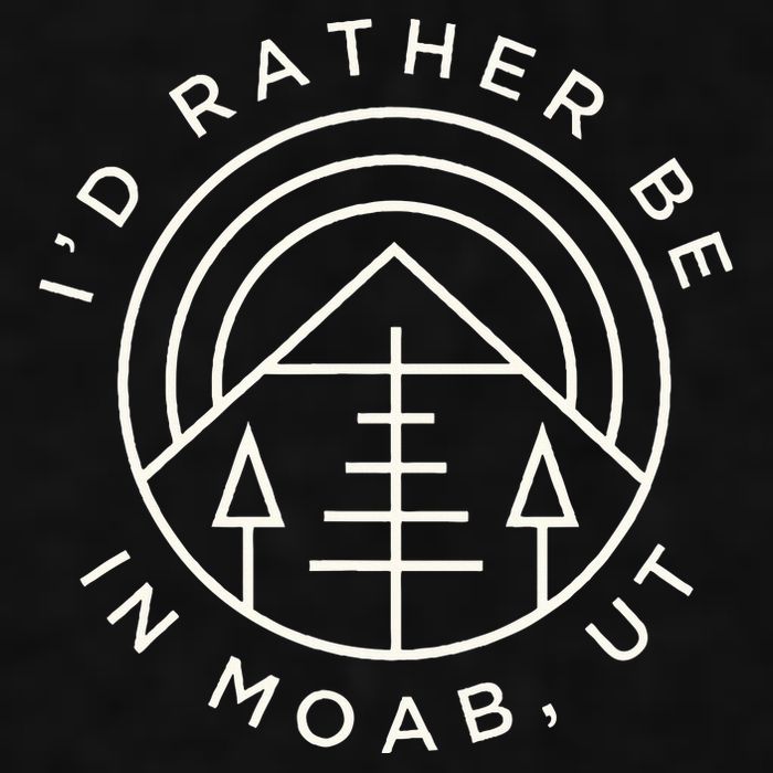 Moab Utah ID Rather Be In Moab Ut Ladies PosiCharge Tri-Blend Wicking Tank