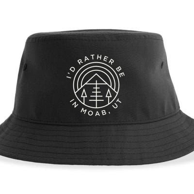 Moab Utah ID Rather Be In Moab Ut Sustainable Bucket Hat