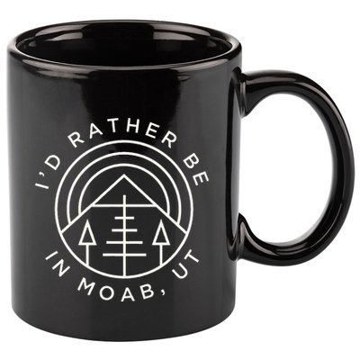Moab Utah ID Rather Be In Moab Ut 11oz C Handle Ceramic Mug