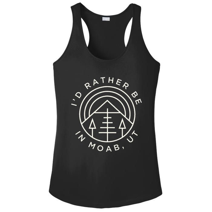 Moab Utah ID Rather Be In Moab Ut Ladies PosiCharge Competitor Racerback Tank