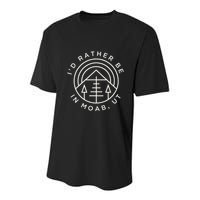 Moab Utah ID Rather Be In Moab Ut Youth Performance Sprint T-Shirt