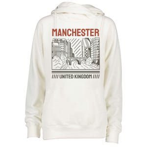 Manchester United Kingdom Womens Funnel Neck Pullover Hood