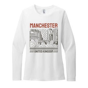 Manchester United Kingdom Womens CVC Long Sleeve Shirt