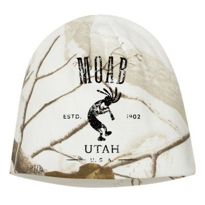 Moab Utah Kokopelli Souvenir Distressed Design Kati - Camo Knit Beanie