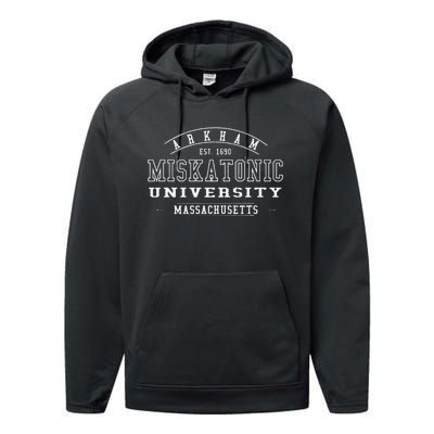 Miskatonic University Logo Performance Fleece Hoodie