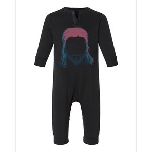 Mullet Haircut Infant Fleece One Piece