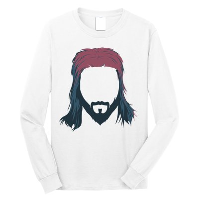 Mullet Haircut Long Sleeve Shirt