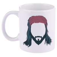 Mullet Haircut 11oz C Handle Ceramic Mug