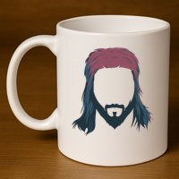 Mullet Haircut 11oz C Handle Ceramic Mug