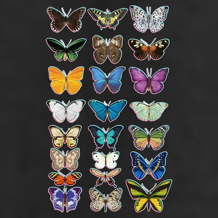 Multi Butterflies Botanical Species Adult Drive Performance Visor
