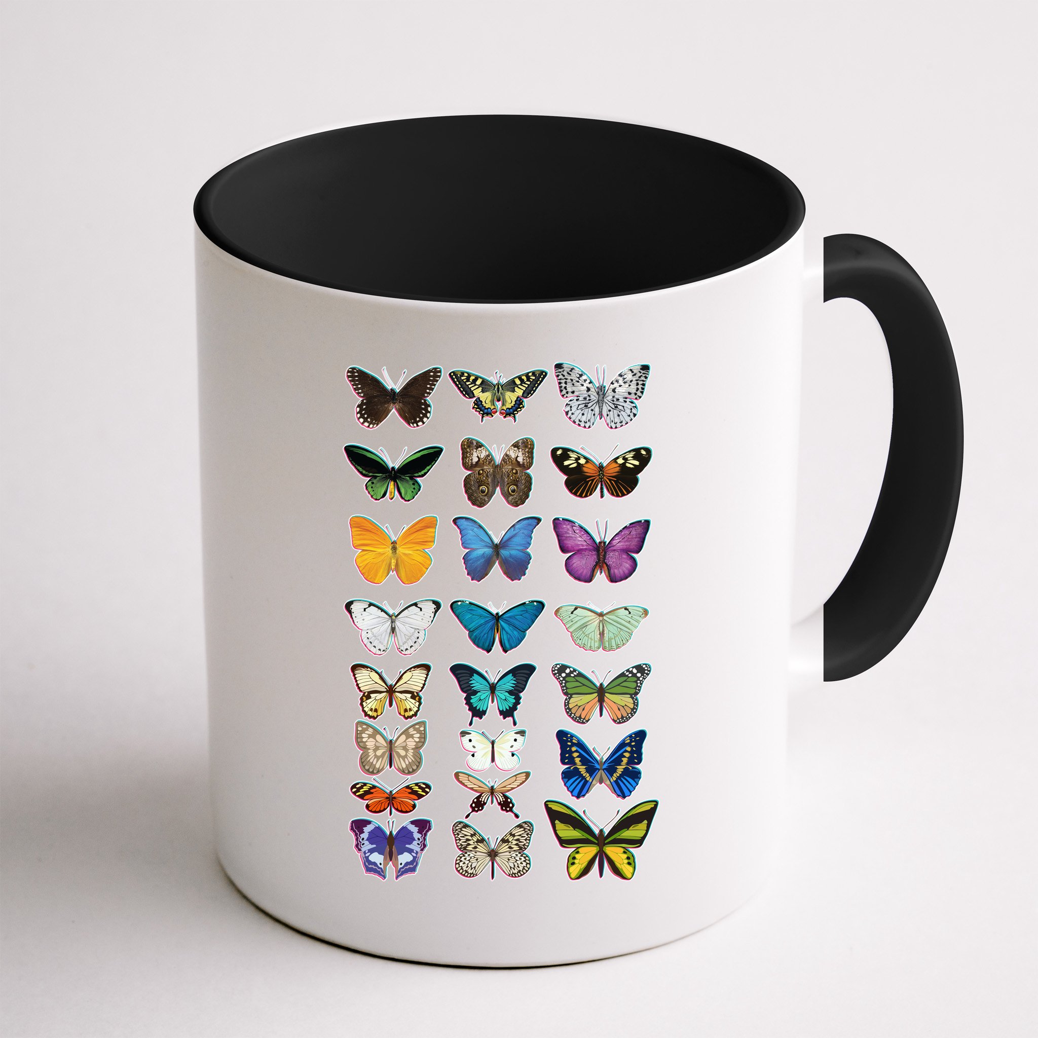 Multi Butterflies Botanical Species Mug