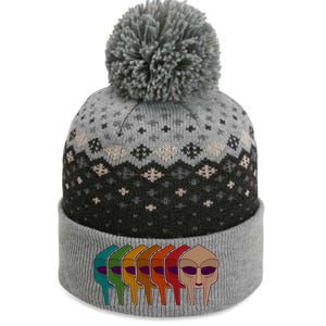 Multi Color MF DOOM Masks The Baniff Cuffed Pom Beanie