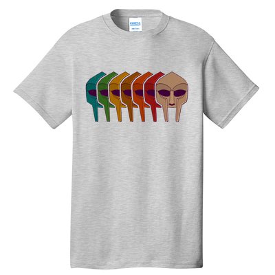 Multi Color MF DOOM Masks Tall T-Shirt