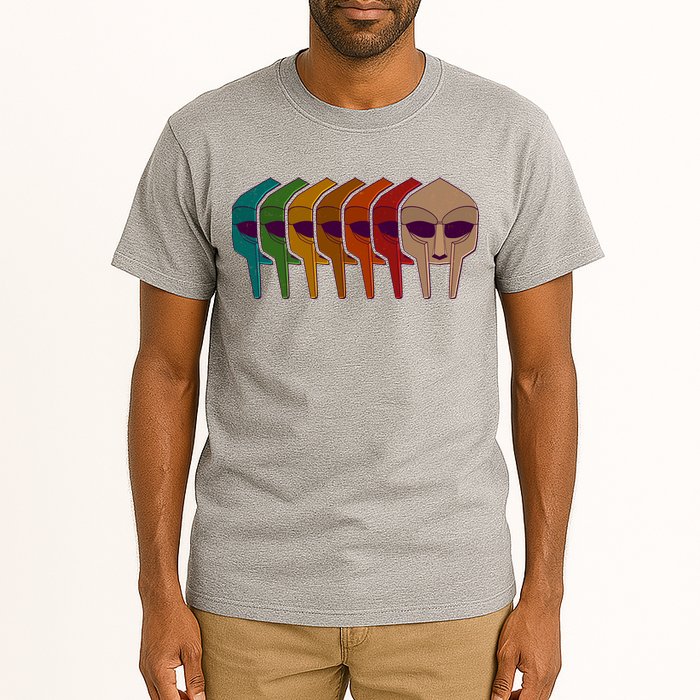 Multi Color MF DOOM Masks Tall T-Shirt