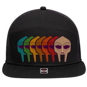 Multi Color MF DOOM Masks 7 Panel Mesh Trucker Snapback Hat