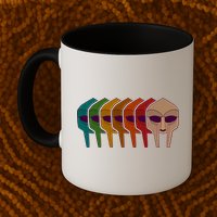Multi Color MF DOOM Masks Mug