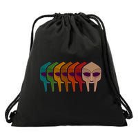 Multi Color MF DOOM Masks Drawstring Bag