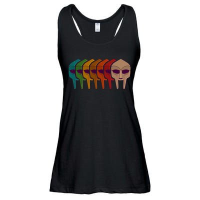 Multi Color MF DOOM Masks Ladies Essential Flowy Tank