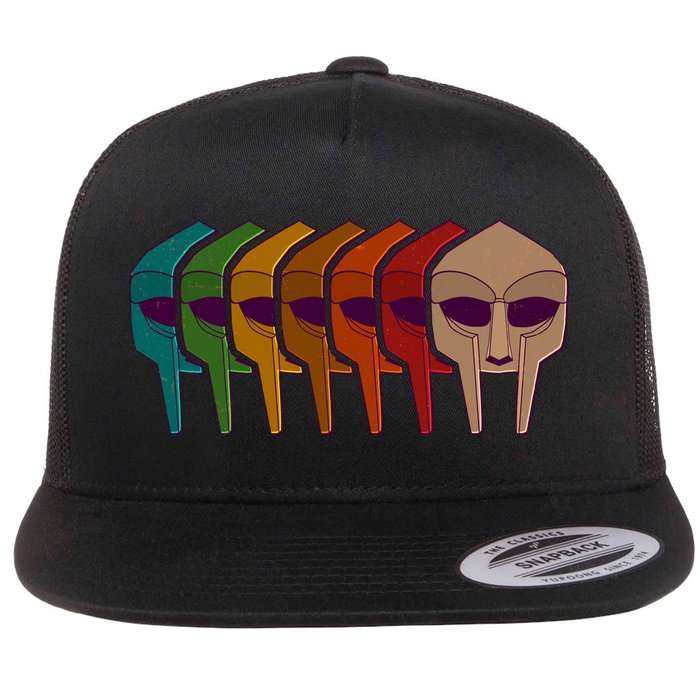 Multi Color MF DOOM Masks Flatbill Hat