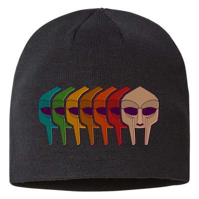 Multi Color MF DOOM Masks Sustainable Beanie