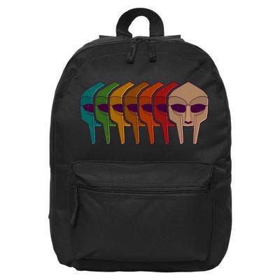 Multi Color MF DOOM Masks 16 in Basic Backpack
