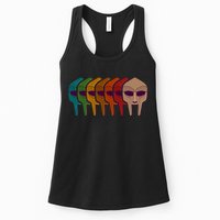 Multi Color MF DOOM Masks Womens Tank Top
