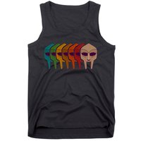 Multi Color MF DOOM Masks Tank Top