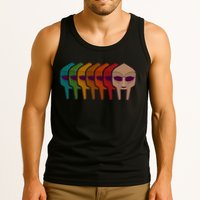 Multi Color MF DOOM Masks Tank Top