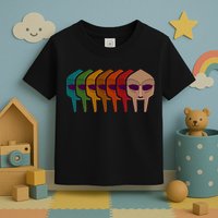 Multi Color MF DOOM Masks Toddler T-Shirt