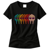 Multi Color MF DOOM Masks Womens T-Shirt