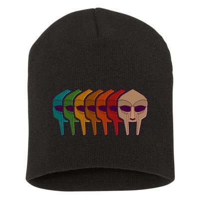 Multi Color MF DOOM Masks Short Acrylic Beanie