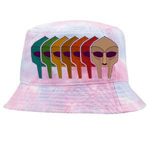 Multi Color MF DOOM Masks Tie-Dyed Bucket Hat