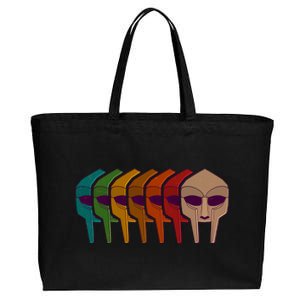 Multi Color MF DOOM Masks Cotton Canvas Jumbo Tote