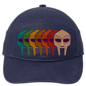 Multi Color MF DOOM Masks 7-Panel Snapback Hat