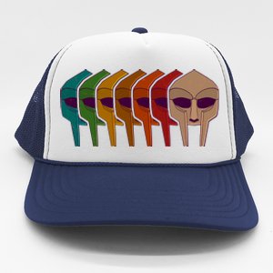 Multi Color MF DOOM Masks Trucker Hat