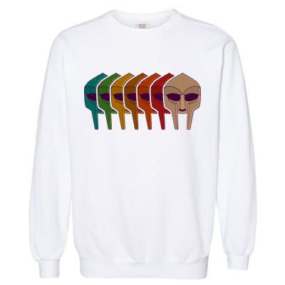 Multi Color MF DOOM Masks Garment-Dyed Sweatshirt