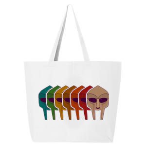 Multi Color MF DOOM Masks 25L Jumbo Tote