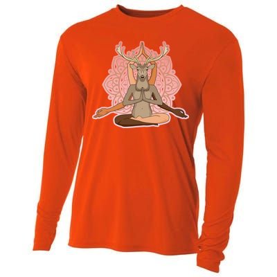 Multi-Ethnic Unity Yoga Deer Cooling Performance Long Sleeve Crew