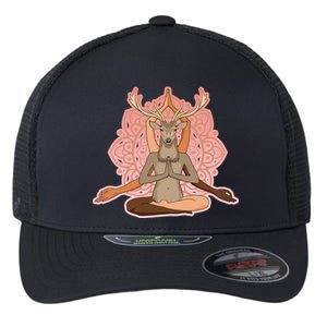 Multi-Ethnic Unity Yoga Deer Flexfit Unipanel Trucker Cap