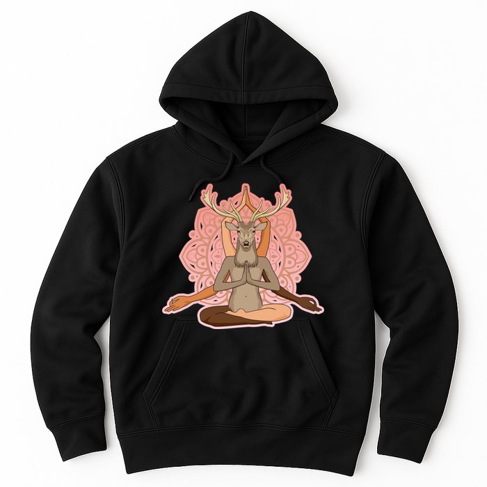 Multi-Ethnic Unity Yoga Deer Hoodie